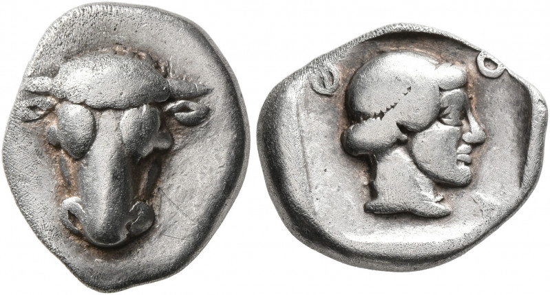 PHOKIS, Federal Coinage. Circa 449-447. Triobol or Hemidrachm (Silver, 16 mm, 2....