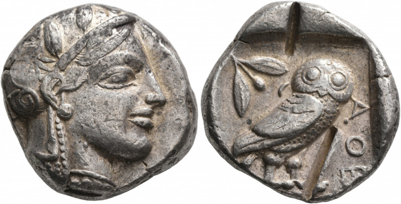 ATTICA. Athens. Circa 465/2-454 BC. Tetradrachm (Silver, 24 mm, 17.20 g, 9 h). H...