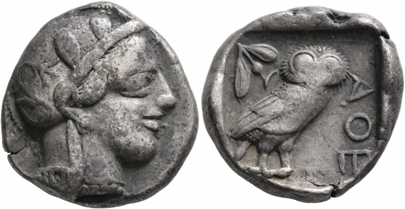 ATTICA. Athens. Circa 430s-420s BC. Tetradrachm (Silver, 24 mm, 17.14 g, 10 h). ...