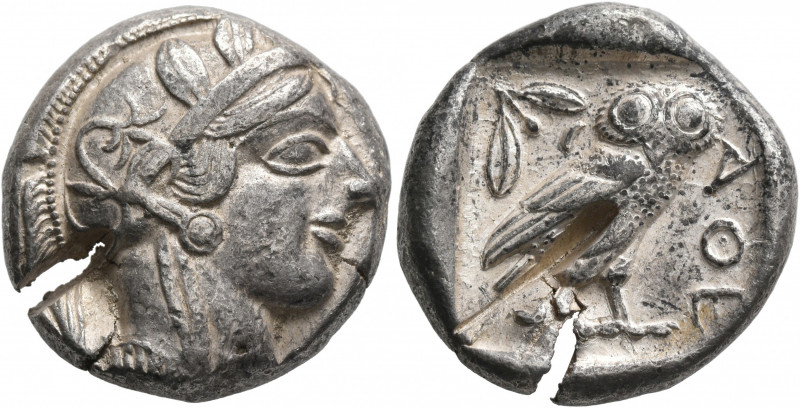 ATTICA. Athens. Circa 430s-420s BC. Tetradrachm (Silver, 24 mm, 17.23 g, 10 h). ...