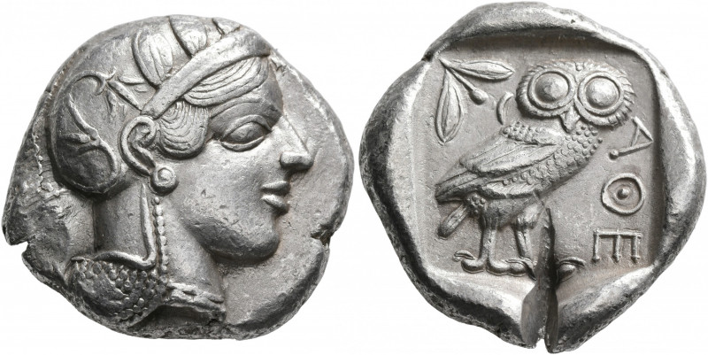 ATTICA. Athens. Circa 430s-420s BC. Tetradrachm (Silver, 26 mm, 16.73 g, 10 h). ...