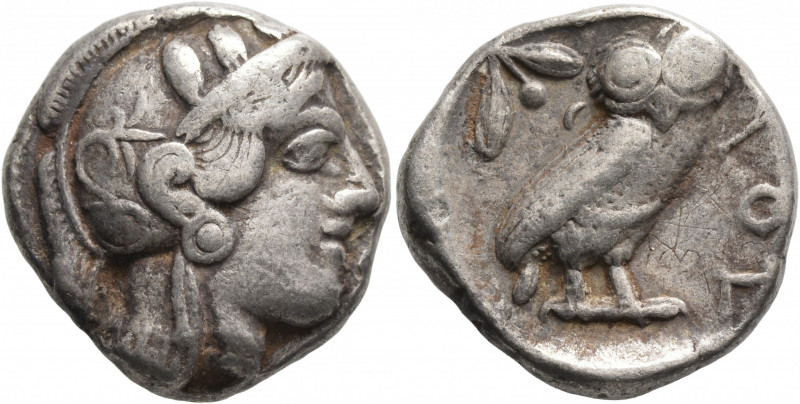 ATTICA. Athens. Circa 430s-420s BC. Tetradrachm (Silver, 24 mm, 16.74 g, 9 h). H...