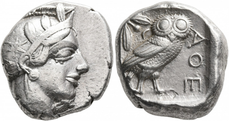 ATTICA. Athens. Circa 430s-420s BC. Tetradrachm (Silver, 25 mm, 17.17 g, 12 h). ...