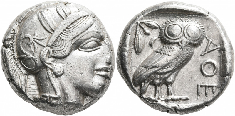 ATTICA. Athens. Circa 430s-420s BC. Tetradrachm (Silver, 23 mm, 17.17 g, 10 h). ...