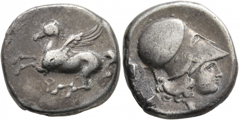 CORINTHIA. Corinth. Circa 375-300 BC. Stater (Silver, 20 mm, 8.31 g, 11 h). Pega...