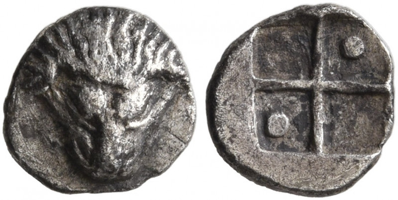 CIMMERIAN BOSPOROS. Pantikapaion. Circa 470-460 BC. Tetartemorion (Silver, 7 mm,...