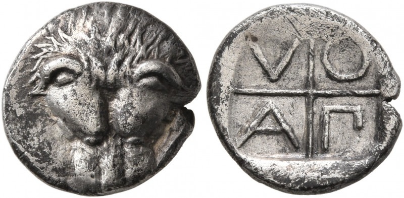 CIMMERIAN BOSPOROS. Pantikapaion. Circa 400-375 BC. Diobol (Silver, 12 mm, 1.67 ...