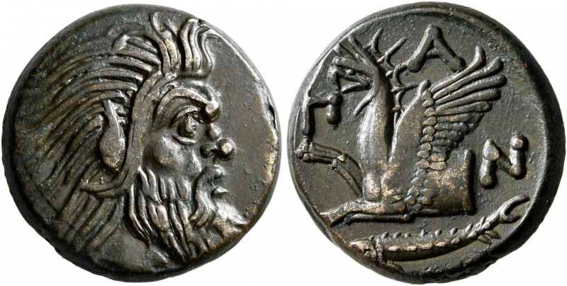 CIMMERIAN BOSPOROS. Pantikapaion. Circa 310-304/3 BC. AE (Bronze, 20 mm, 7.74 g,...