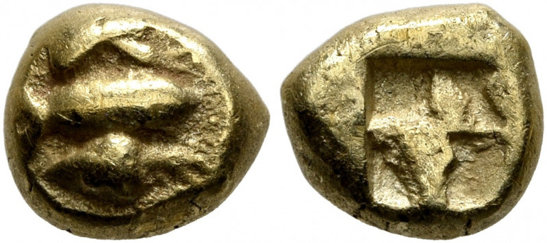 MYSIA. Kyzikos. Circa 600-550 BC. Hemihekte – 1/12 Stater (Electrum, 8 mm, 1.31 ...