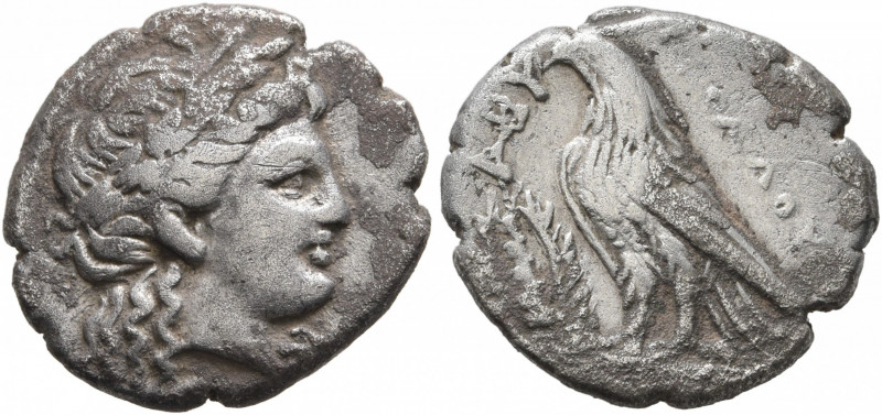 TROAS. Abydos. Circa 411-387 BC. Hemidrachm (Silver, 14 mm, 2.29 g, 6 h), Kephal...