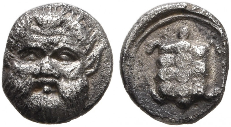 LESBOS. Methymna. Circa 350/30-250/40 BC. Hemiobol (Silver, 6 mm, 0.27 g, 12 h)....