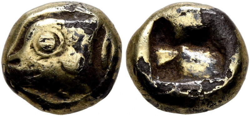 IONIA. Phokaia. Circa 625/0-522 BC. Hekte (Subaeratus, 10 mm, 2.00 g), a contemp...