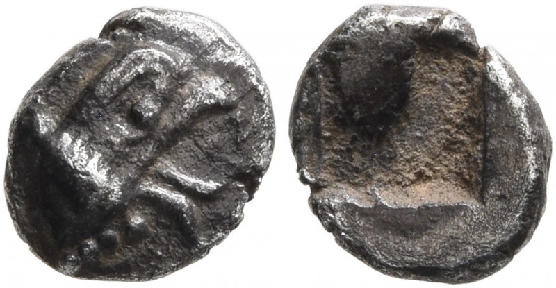 IONIA. Phokaia (?). Circa 550-500 BC. 1/48 Stater (Silver, 7 mm, 0.32 g). Head o...