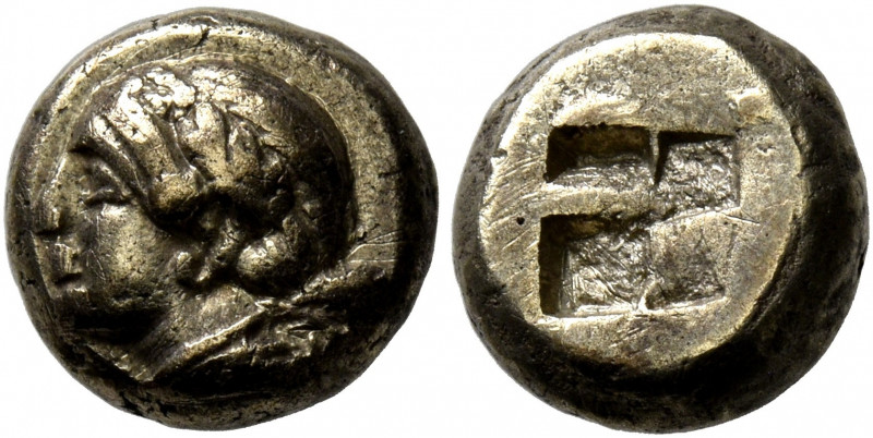 IONIA. Phokaia. Circa 478-387 BC. Hekte (Subaeratus, 10 mm, 2.26 g), a contempor...