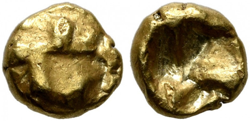 IONIA. Uncertain. Circa 625-600 BC. 1/48 Stater (Electrum, 5 mm, 0.37 g), Phokai...