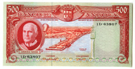 Banco de Angola. 1962 Issue Banknote.