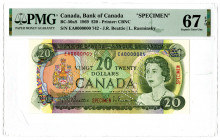 Bank of Canada, 1969 Specimen Banknote