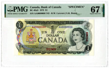 Bank of Canada, 1973 Specimen Banknote