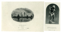 Banco De Concepcion, 1885 and Republica de Chile, 1881 to 1919 Proof Vignette Pair.