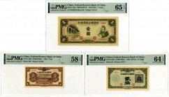 Federal Reserve Bank of China, 1938-1941 Issue Banknote Trio