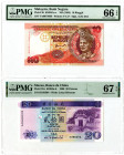 Macau and Malaysia, 1995-96 Issued Banknote Pair