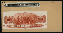 Landing of Columbus Proof Vignette, ca.1860-1910 Also Used on the Back of the U.S. 1st Issue $5 National Bank Note Series.