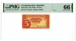 Republika Ceskoslovenska, ND (1945) Issue Banknote