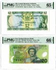 New Zealand and Fiji, ca. 1974-2003 Issued Banknote Pair
