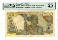 Banque de l'Afrique Occidentale, 1946-53 Issued Banknote