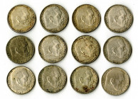 Germany, Third Reich, 1938, 2 Reichsmark, KM#93 Hindenburg Issue Coin Assortment