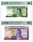 Gibraltar/British Administration Pair of Issued Banknotes, 1986-88