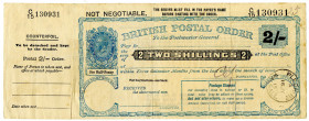 British Postal Order. 1915. Partially Issued