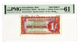 British Armed Forces Special Voucher. 2nd Series, ND (1954). Specimen Banknote.