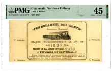 Northern Railway, 1887 1 Issue Ticket