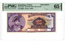 Banque Nationale de la Republique d'Haiti. 1919 (ND 1967). Specimen Banknote