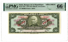 Banque de la Republique d'Haiti, 1979 (ND 1980-82) Top Pop Specimen Banknote