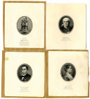 Banco de Mexico Quartet of Proof Vignette Portraits ca. 1936 until the 1960's.