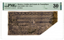 Credito del Estado de Tamaulipas, 1876 Issue Banknote