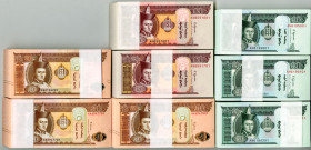 Mongol Bank. 2018-2019. Large Assortment of Uncirculated Banknotes