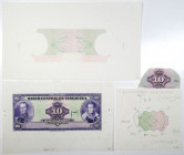 Banco Central De Venezuela, ND (1971-79) Production Progress Proof Trio