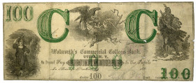 Walworth's Commercial College Bank, 1860s Issued College Currency.
