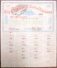 City of New Orleans, State of Louisiana. 1862. I/C Confederate Bond.
