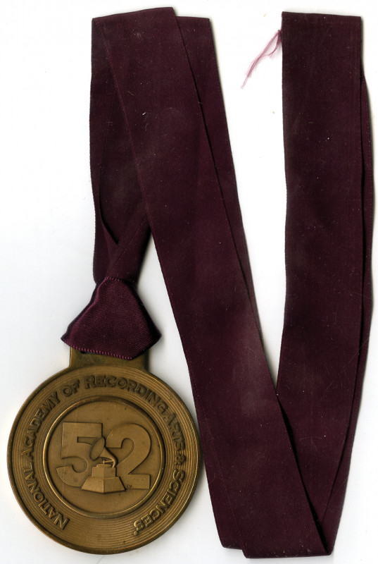 National Academy of Recording Arts & Sciences, 52nd Grammy Nominee medal with pu...