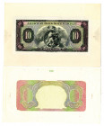 American Bank Note Co. (USA), Experiment, ND (ca.1920'S) Proof Advertising Note with Progress Vignette and Matching Proof Underprint.