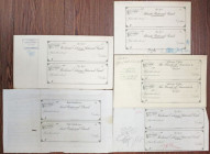 Proof Checks by ABNC for Various Related Business in NY, NJ and CT, 1879-1913