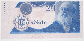 DuraNote 20 Units ca. 1980-90s Polymer Progress Proof Test Note