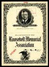 Theodore Roosevelt Memorial Association, ND (ca. 1910-20) Specimen Membership Certificate.