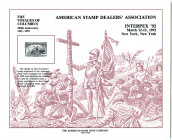 Souvenir Card. American Stamp Dealers Association. INTERPEX. 1992.