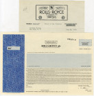 Rolls-Royce PLC, Specimen ADR Stock Certificate with Rolls-Royce of America. 1931 Letterhead