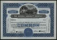 Cessna Aircraft Co., ca.1930-1940 Specimen Stock Certificate